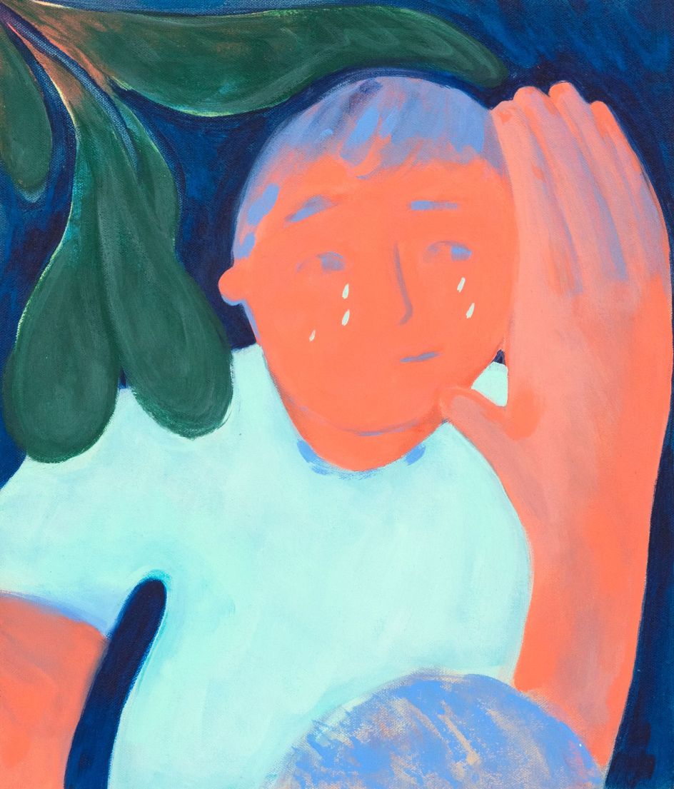 Coline Marotta, Not pretending not to care, 2019, Acrylic on canvas