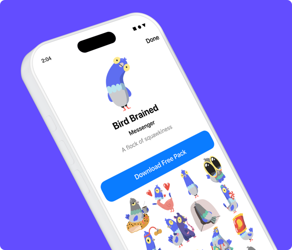 Stickers for Meta's Messenger