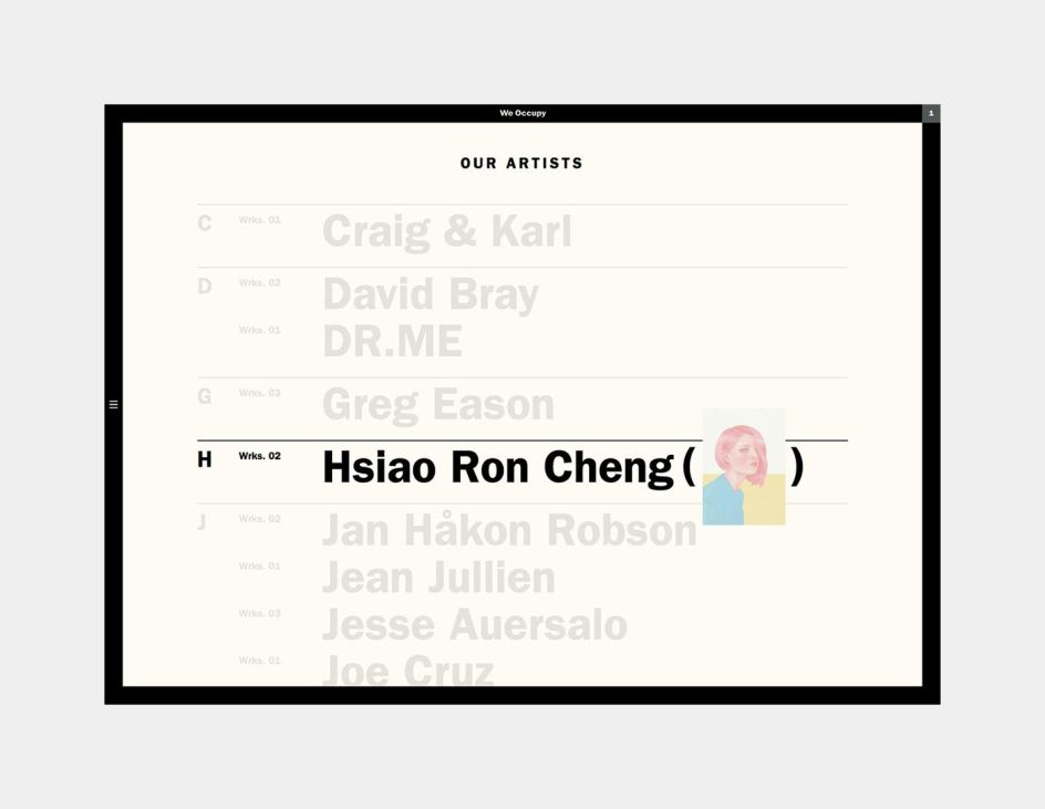 We Occupy © Sane. Design + AD, Darren Firth