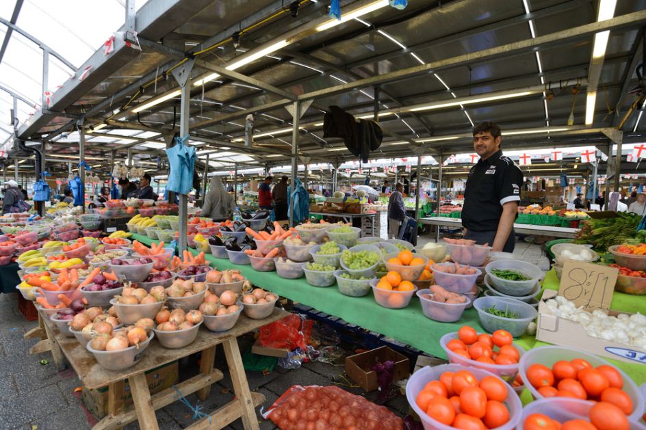 A market stall at Birmingham's Bullring Market. Image Credit: astudio/[Shutterstock](http://www.shutterstock.com/)