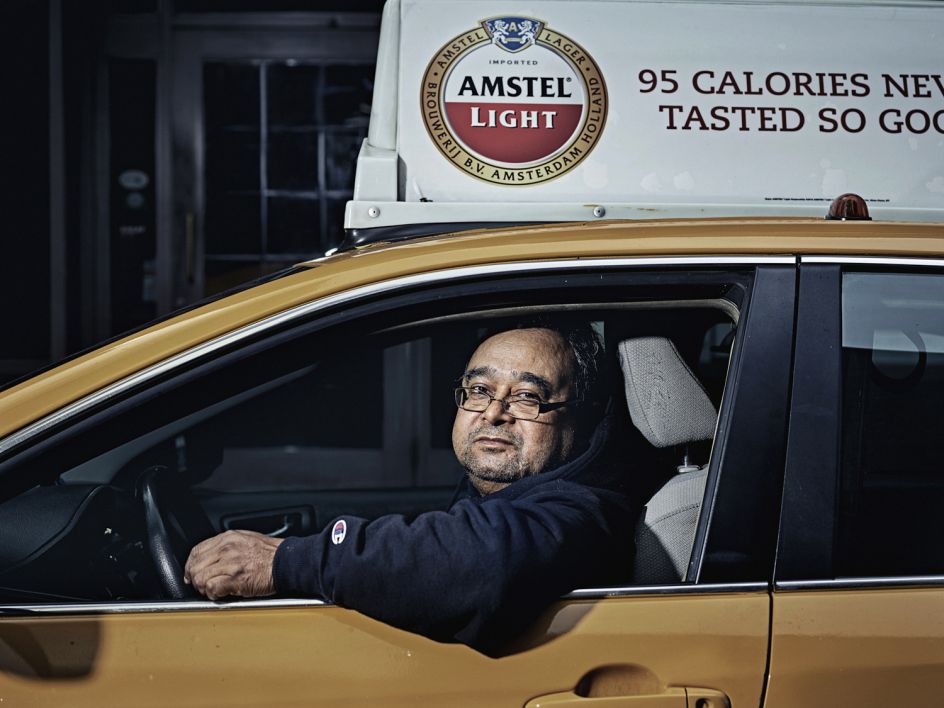 “I’m an immigrant here, I arrived from Bangladesh eight years ago in search of a better life. It’s a hard life living in Brooklyn and supporting my wife and kids - I’ve been driving a yellow cab for four years working 10-12 hours a day. I’m not angry at Uber but it is bad for yellow cabs, they’re taking away business from us and the traffic is getting worse and worse.” - Salim, New York. The Uber Impact © Matthew Joseph