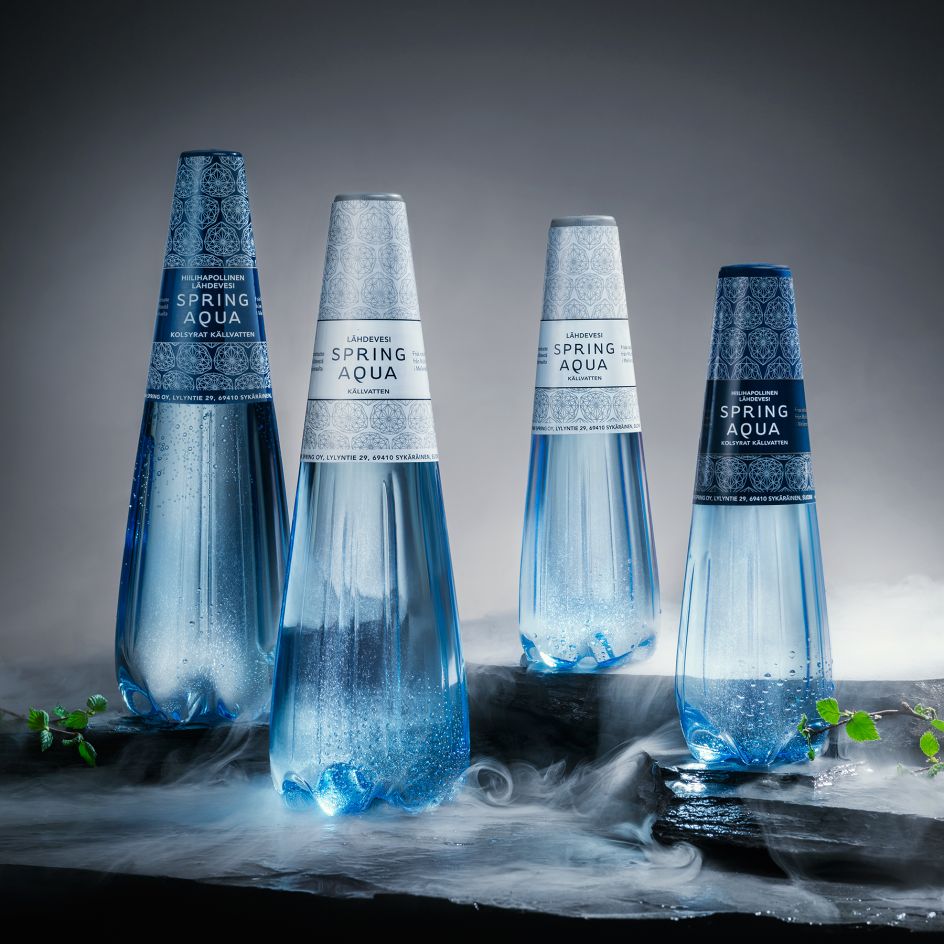 Spring Aqua Premium Bottle by Finn Spring Ltd is Winner in Packaging Design Category, 2018 - 2019