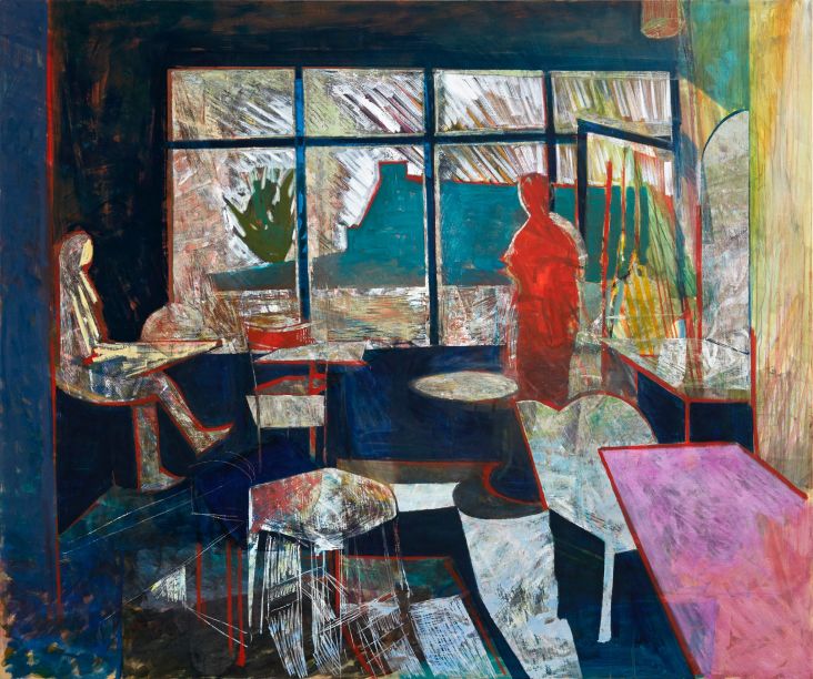 Tim Stoner, Brockley, 2015. Oil on linen, 204 x 244 cm. Courtesy the artist and Stuart Shave / Modern Art. All images via Creative Boom submission. All images part of Hayward Gallery Touring Exhibition Slow Painting, October 2019 - January 2020, then touring.