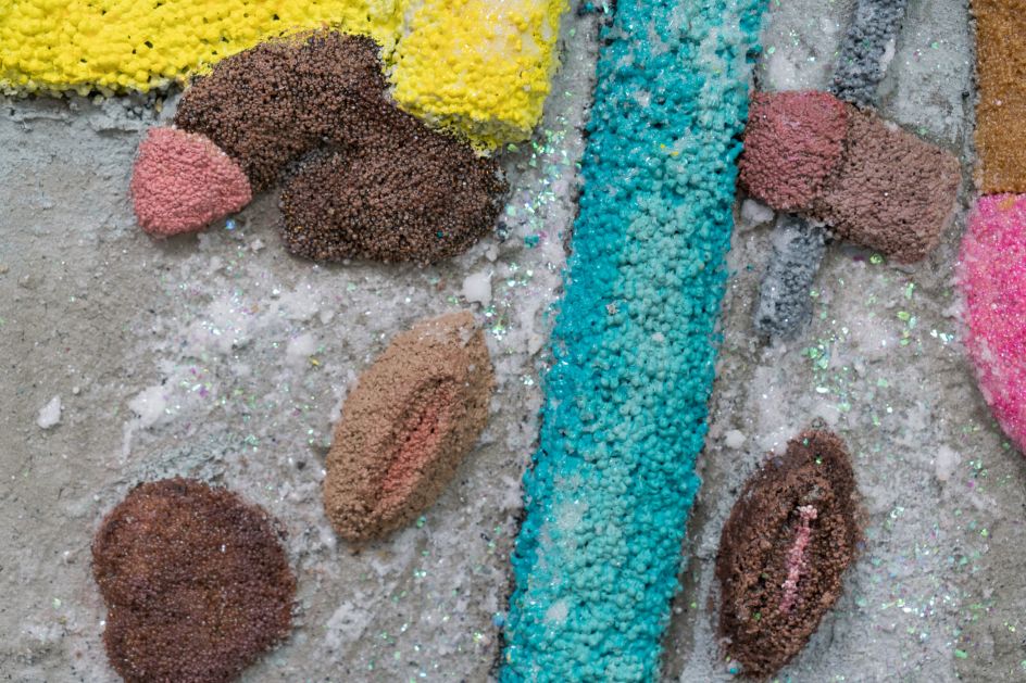 Detail – Pink Holiday, 2021. Courtesy of the artist and Monique Meloche Gallery