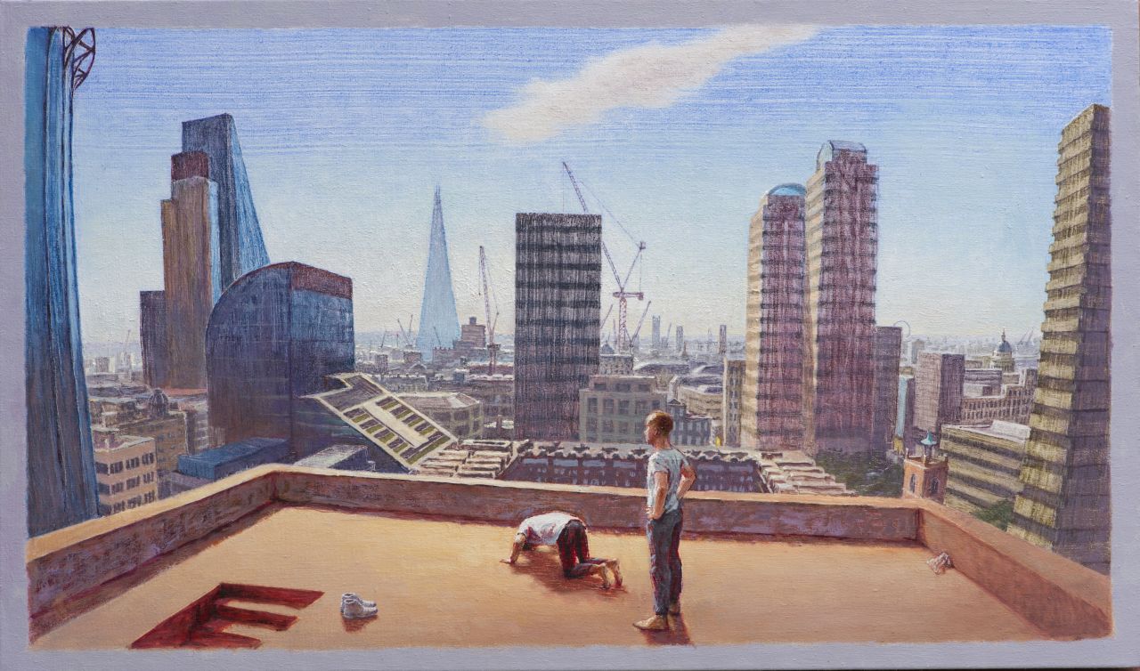 Zuhr, oil on canvas 51 x 87cm © Julian Bell. Via Creative Boom submission. All images courtesy of the artist and Sarah O’Kane Contemporary Fine Art.