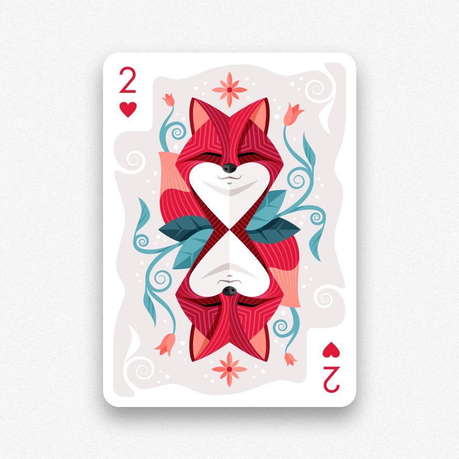 Two of Hearts Illustration by Stefano Rosselli is Winner in Graphics and Visual Communication Design Category, 2019 - 2020