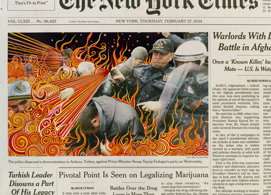 Fred Tomaselli Thursday, Feb. 27, 2014 2016 © Fred Tomaselli. Photo © White Cube (Max Yawney)