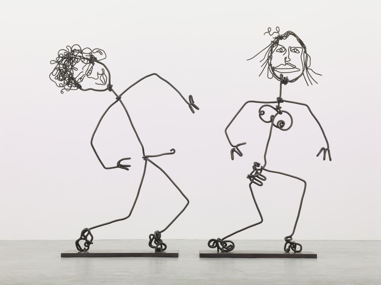 Tim Noble and Sue Webster, Standing (A Lovely Pair) 2017, Bronze, Courtesy the artists and BlainSouthern, Photo Peter Mallet