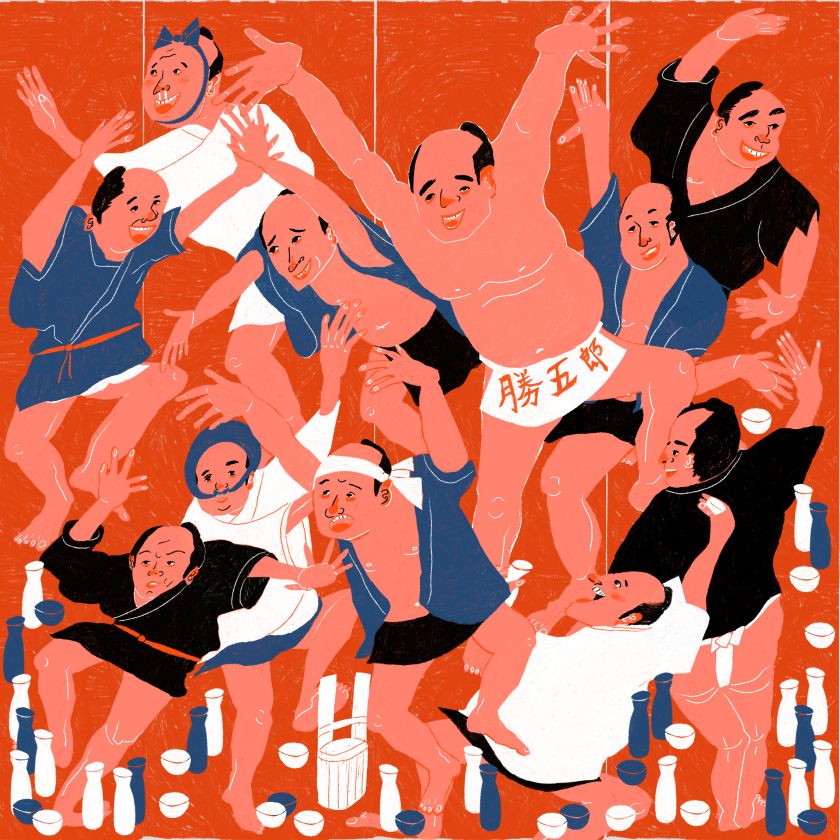 Yuki Uebo's crowded illustrations are inspired by the hustle and bustle of Tokyo life