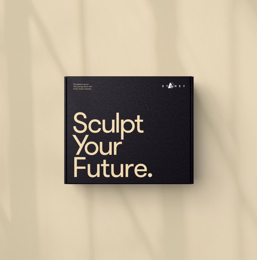 DixonBaxi designs tangram-inspired identity for Storey co-working spaces