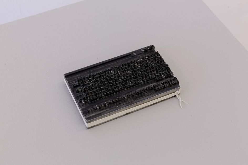 Black ink, 2016 - ongoing, movable type