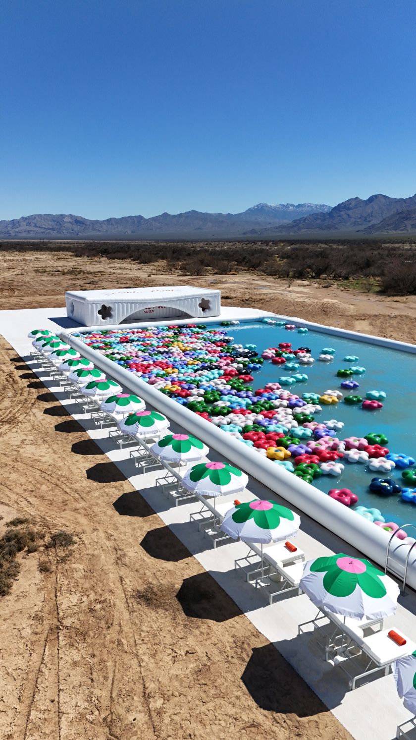 Cj Hendry's epic pool installation is an immersive homage to the glitz and glamour of Las Vegas