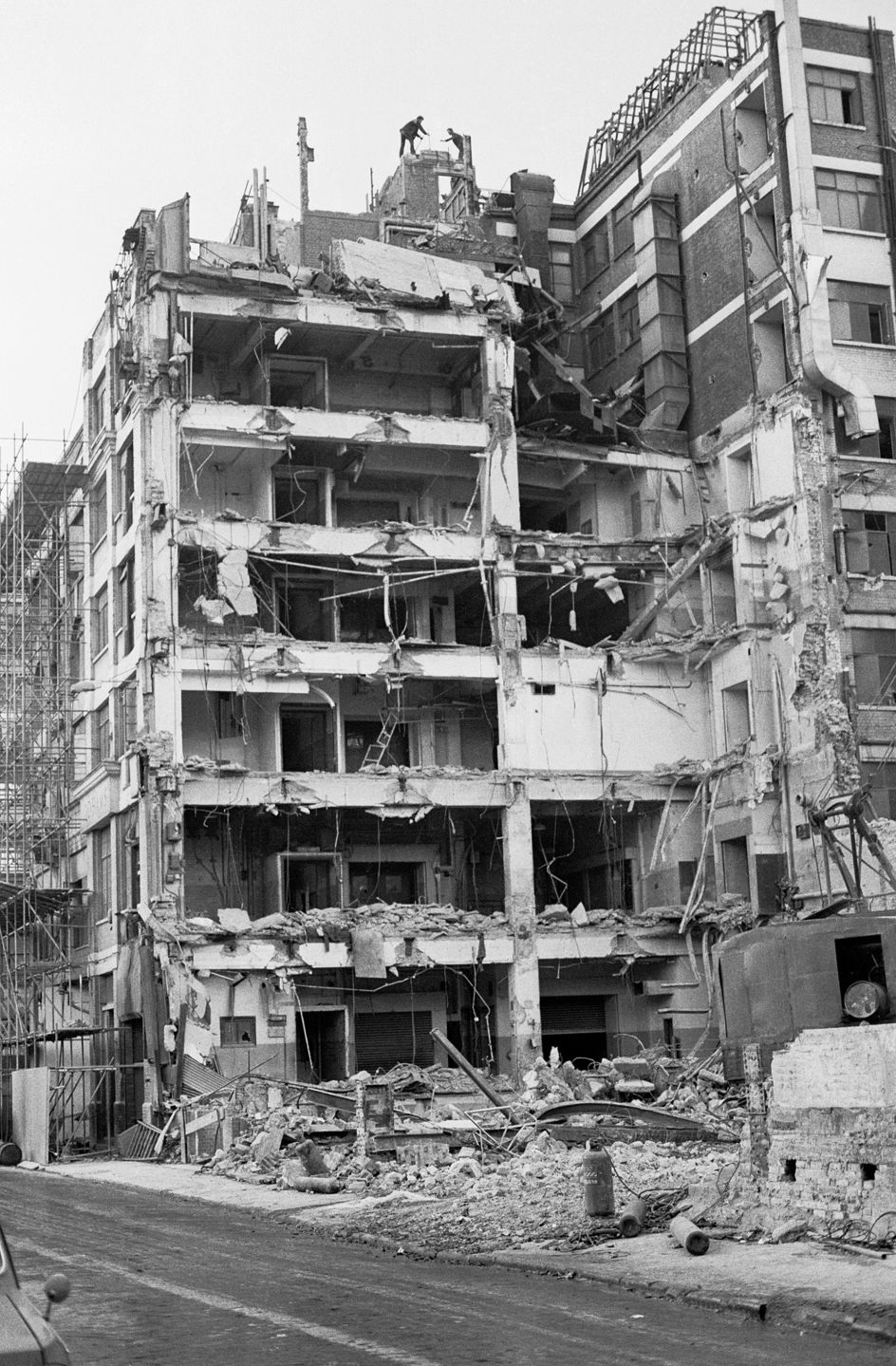 Demolished building on Long Acre, Covent Garden - 1986