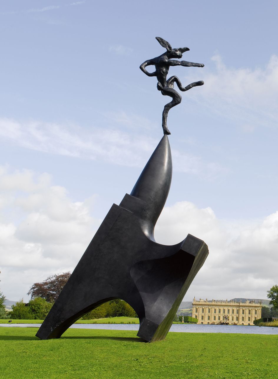 Barry Flanagan – Large Nijinski on Anvil Point, 2001. Courtesy: Waddington Custot