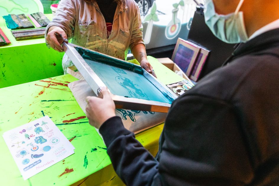 Nando's in Glasgow for Cop26 – printing