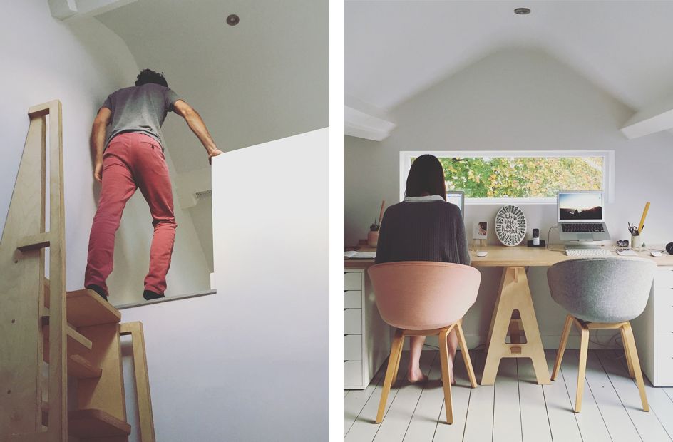 Ruth and Rob's new home loft space