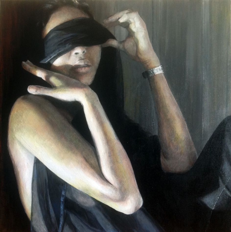 Paula Saneaux - Watch - Acrylic on canvas - 20x20 in - 2016