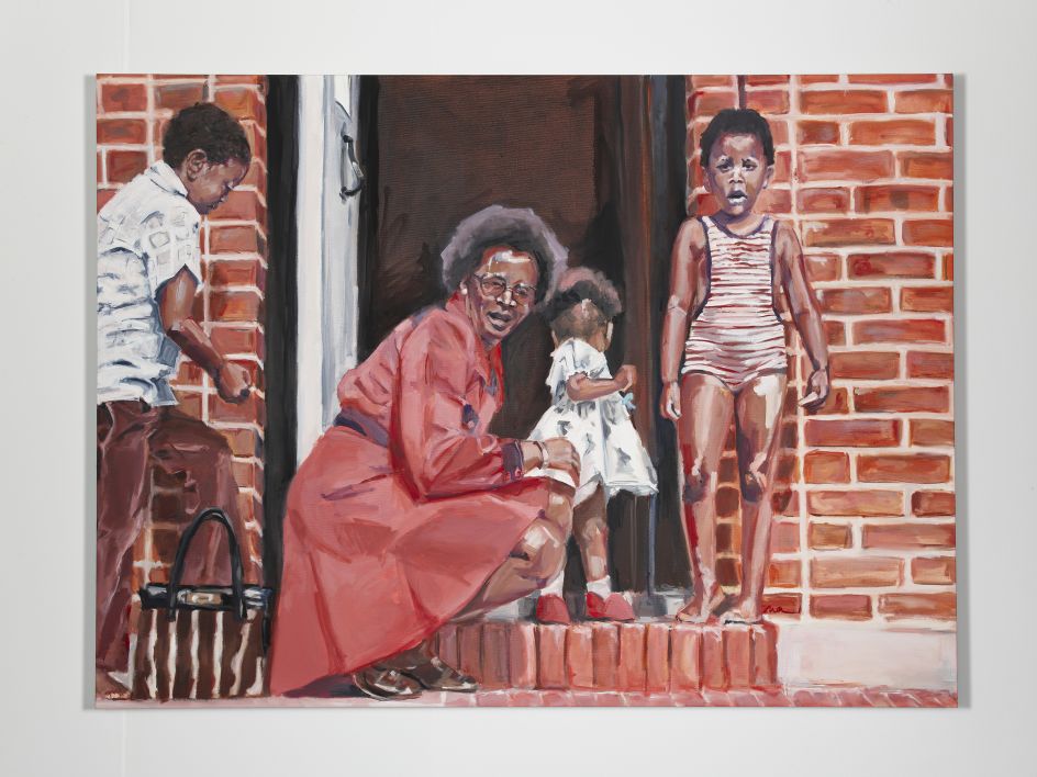 Wangari Mathenge The Expats II (Hampstead Garden Suburb), 2020 Oil on canvas 48 x 65 in (121.9 x 165.1 cm) Courtesy of the artist and Roberts Projects, Los Angeles, CA
