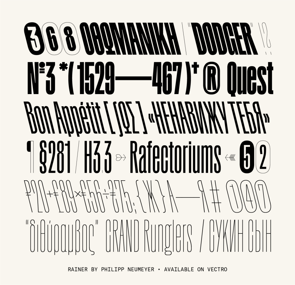 Rainer by Vectro Type