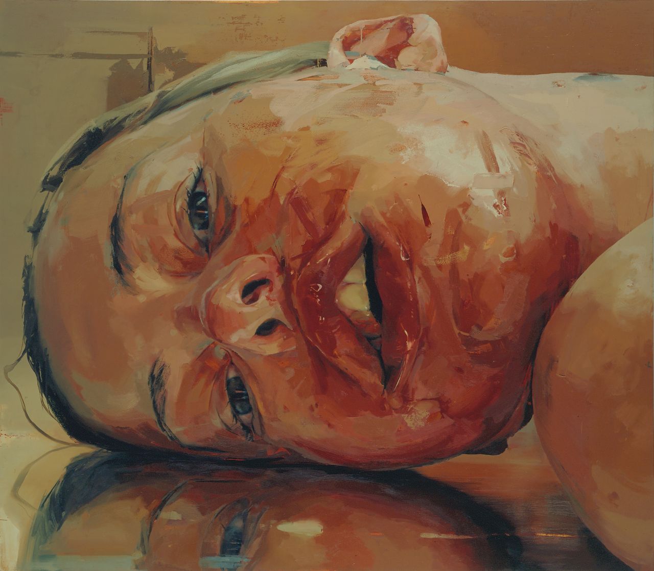 Jenny Saville (b.1970) Reverse 2002-3 Oil paint on canvas, 2134 x 2438 mm © Jenny Saville. Courtesy of the artist and Gagosian