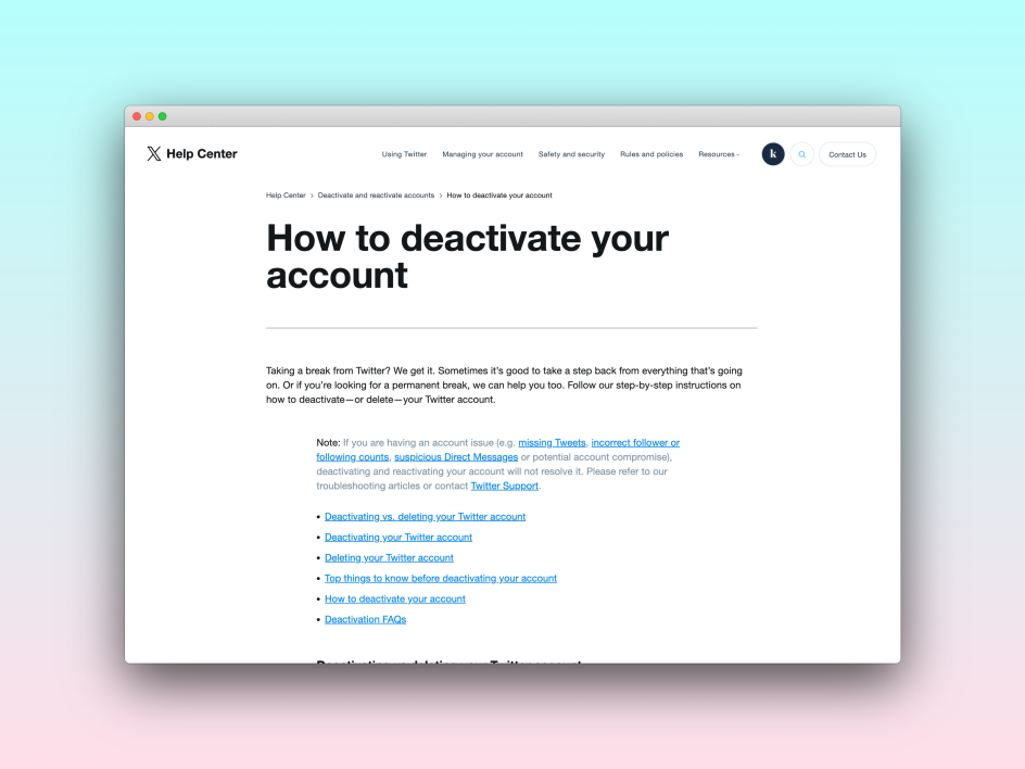 How to Delete Your X Account