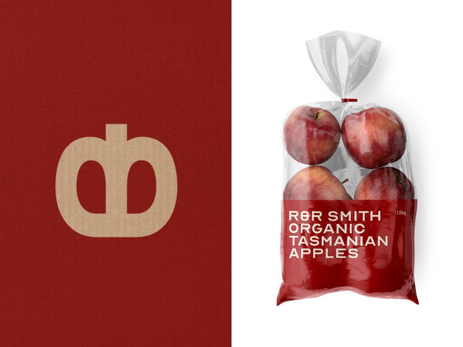 R&R Smith Apples Logo and apple packaging bag (2020) | Direction & Design: Megan Perkins