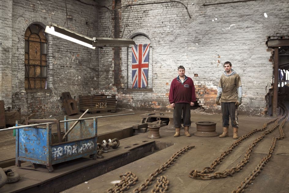 Griffin Woodhouse Ltd, chain makers. Father & son, Brian & Ross Cartwright. Sandwell, The Black Country, England, UK, 2010. From the series ‘Black Country Stories’. © Martin Parr / Magnum Photos