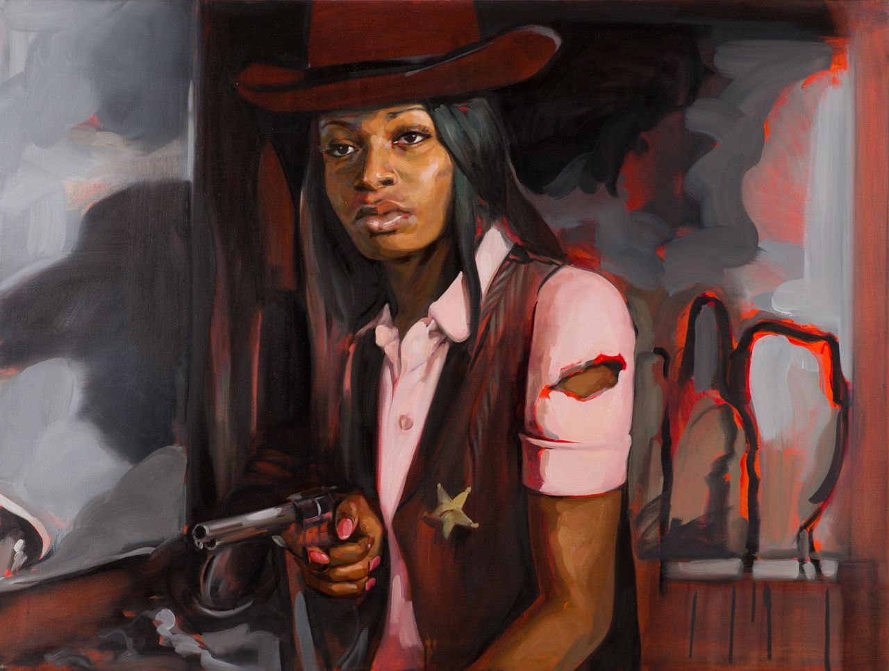 Felice House, Liakesha Cooper in High Noon, 2013. Oil on canvas.