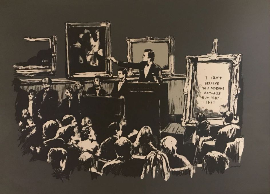 Banksy, Morons Rare Artist Proof