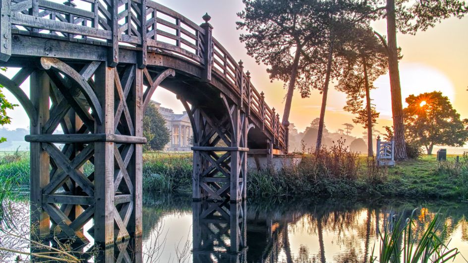 Chinese Bridge at Croome. Image credit: John Hubble
