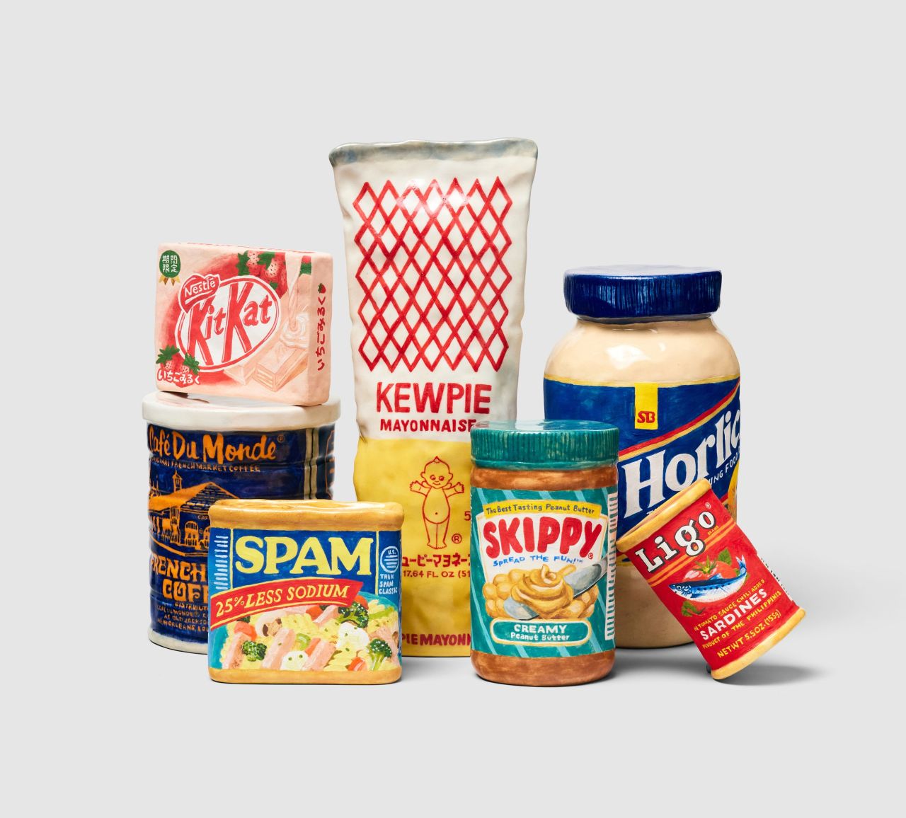 Ceramic artist Stephanie H Shih recreates food products in clay to