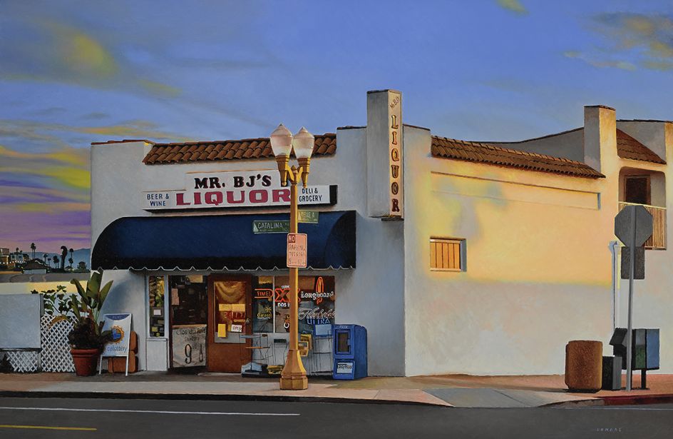 Joan Longas, The golden light, mixed media, 65x100cm, 2018