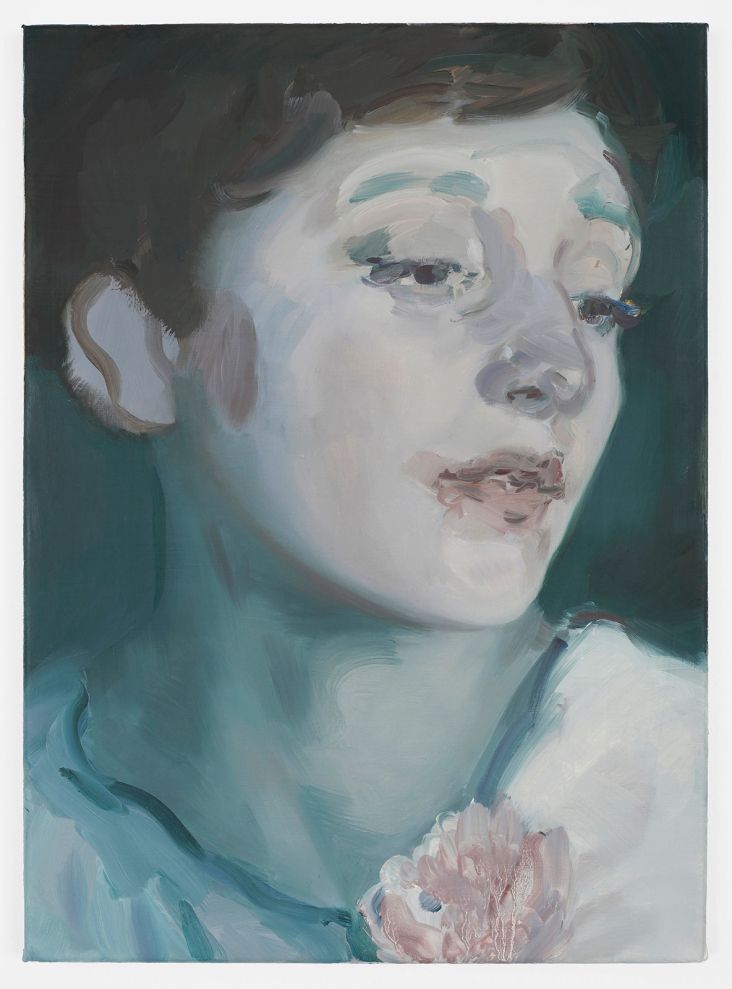 Kaye Donachie Silent As Glass, 2018 oil on linen 55 x 40 cm © Kaye Donachie, courtesy Maureen Paley, London