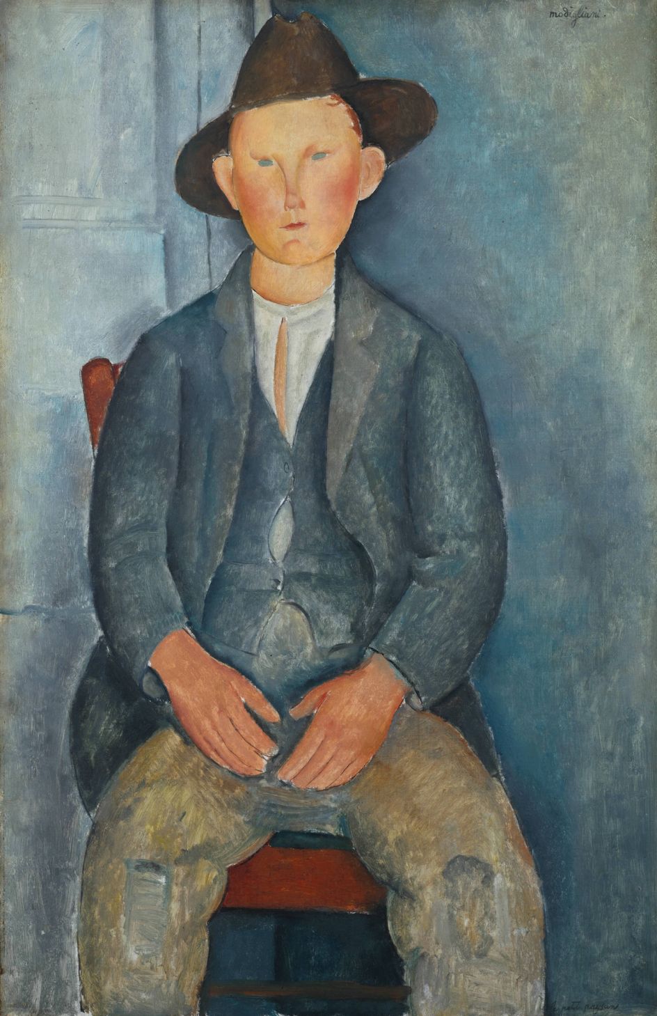 The Little Peasant c.1918 Medium Oil paint on canvas 1000 x 645 mm Tate, presented by Miss Jenny Blaker in memory of Hugh Blaker 1941