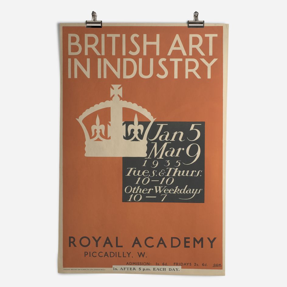 RA British Art in Industry Exhibition 1935 Epic Poster ​from the Royal Academy of Arts Collection