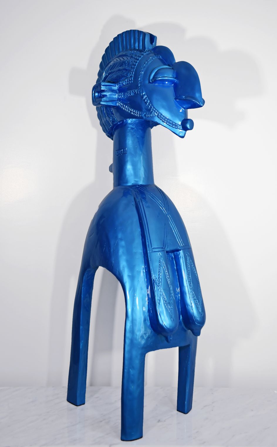 Niyi Olagunju, Baga Nimba (BCB40BFB16VBV8NTN6) (2019), resin, Motor Vehicle Paint. Courtesy of the artist and TAFETA Gallery