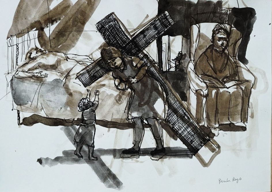 Paula Rego, The Girl Who Wanted to Be Jesus, 2005, Private Collection © Paula Rego, courtesy Marlborough Fine Art