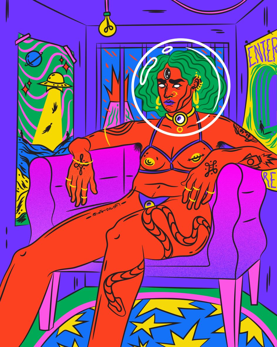 Spaced Out, part of a personal project showing yearnings of escapism, hopeful of the future and thoughts of current restlessness  © Osheen Siva