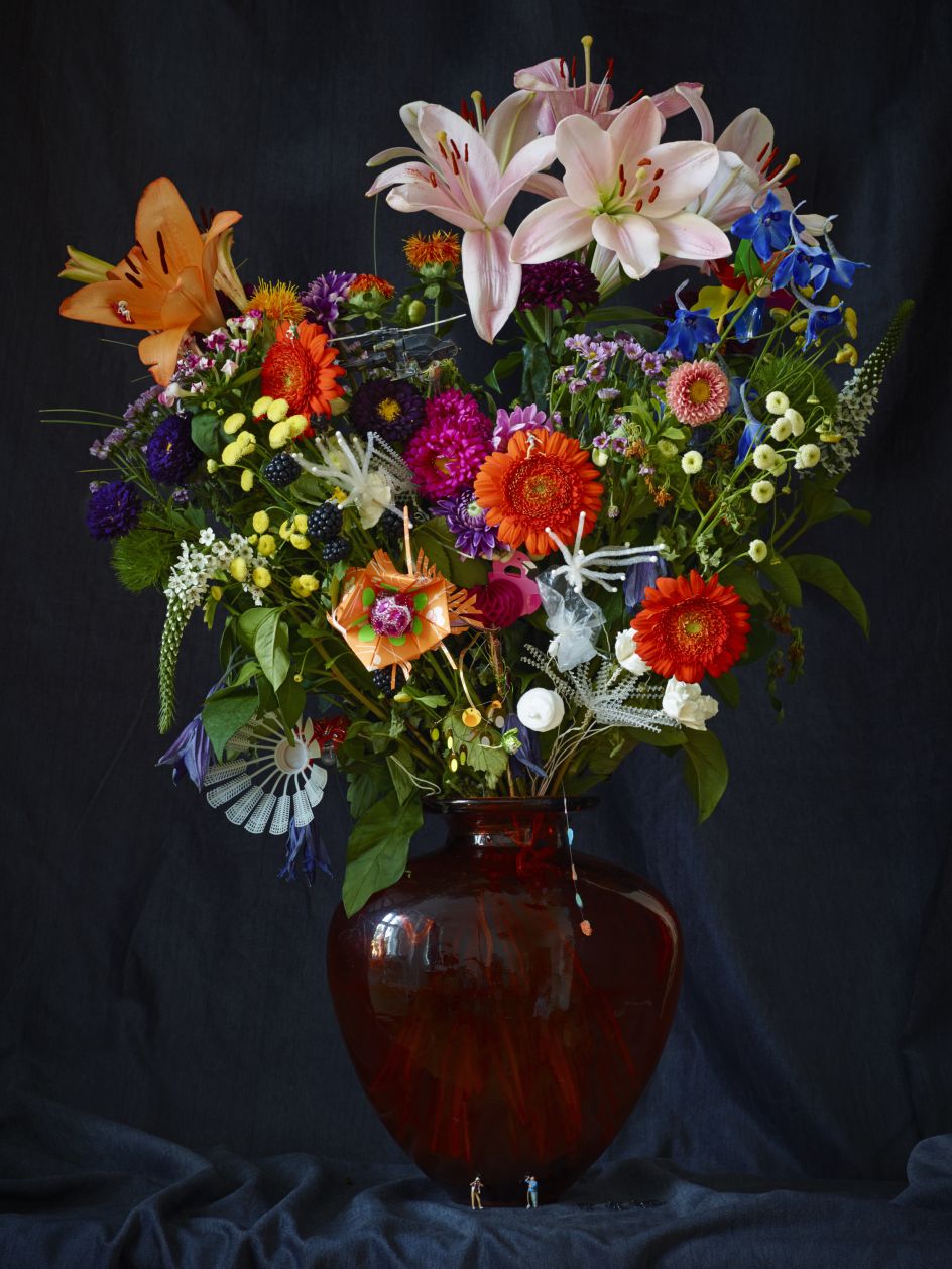 Josef Fischnaller, Flowerpeople, 2013-2016, C-Print, aluminium dibond and acrylic, 160x120cm © the artist, courtesy of Cadogan Contemporary