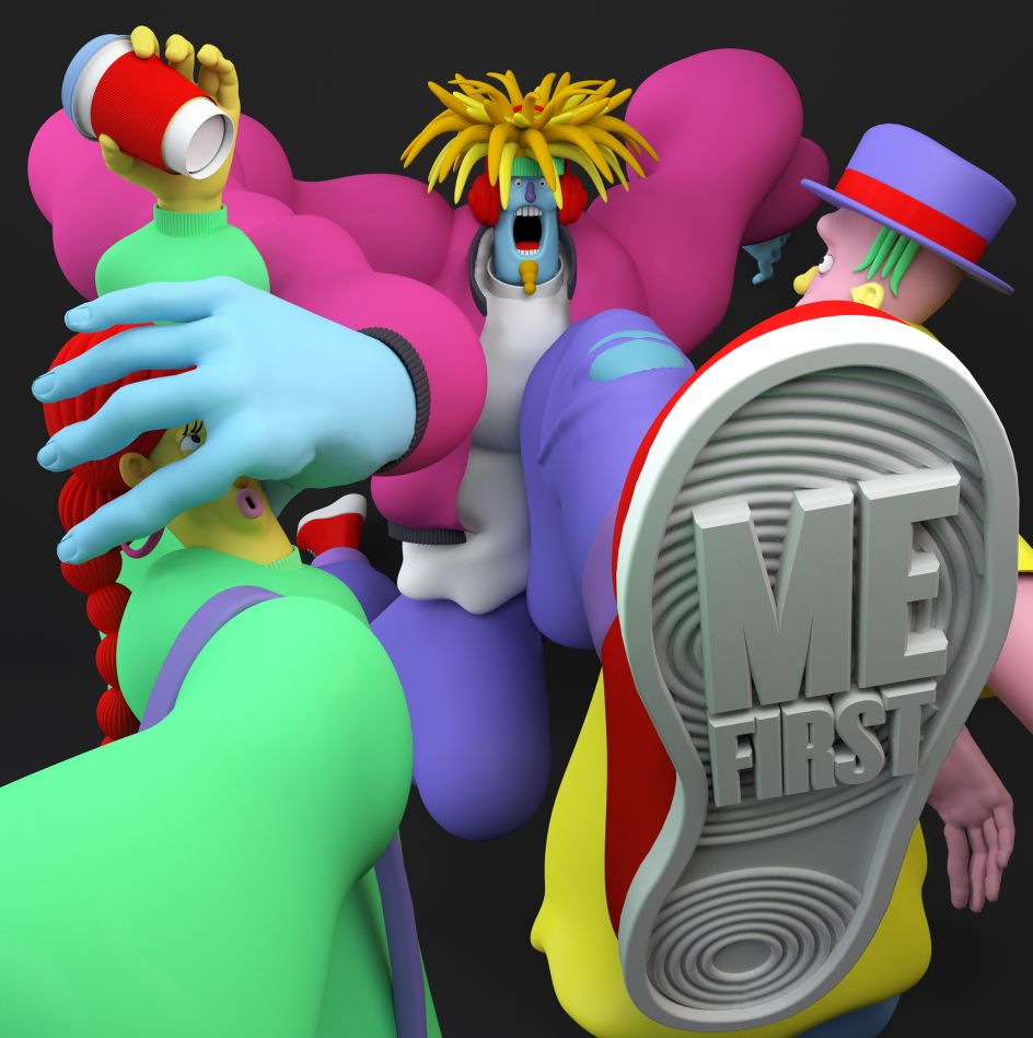 Pushing on the train before passengers have had a chance to get off