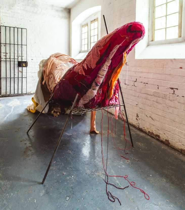 Tongue Recycled and found materials. Photo Tchad Findlay