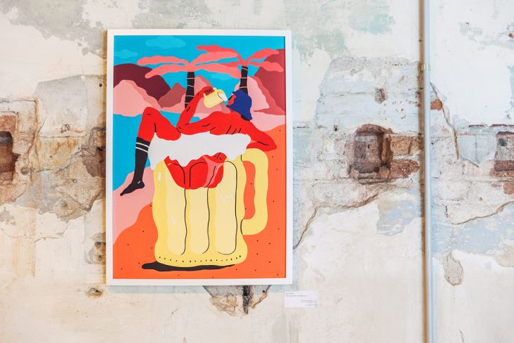 Caña Magazine Issue One cover illustration, Jose Mendez. Photo © Sergio Ävila