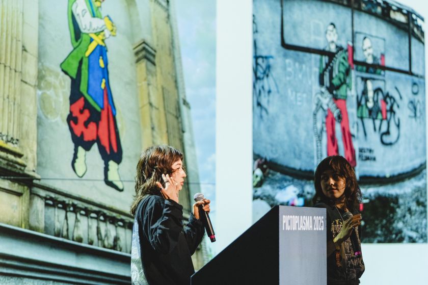 Sestry Feldman at Pictoplasma Berlin 2025. Photography by Diego Castro