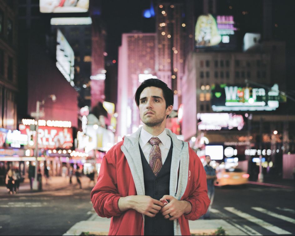 Paul Mitchell, actor & flyer distributor in Times Square