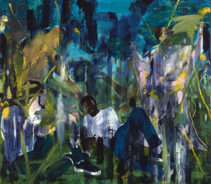 All This Life in Us, 2020 oil on linen © Dominic Chambers. Courtesy: Anna Zorina Gallery, New York City