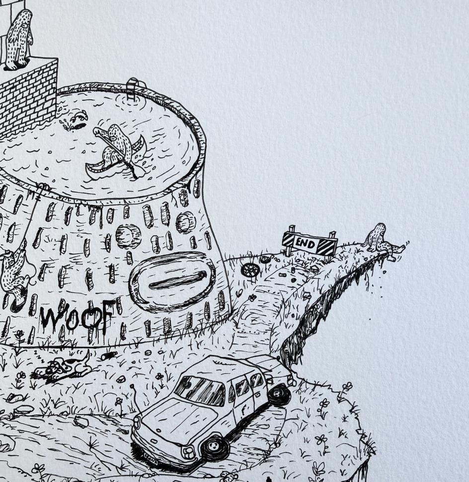 WIP - an ink drawing for the event