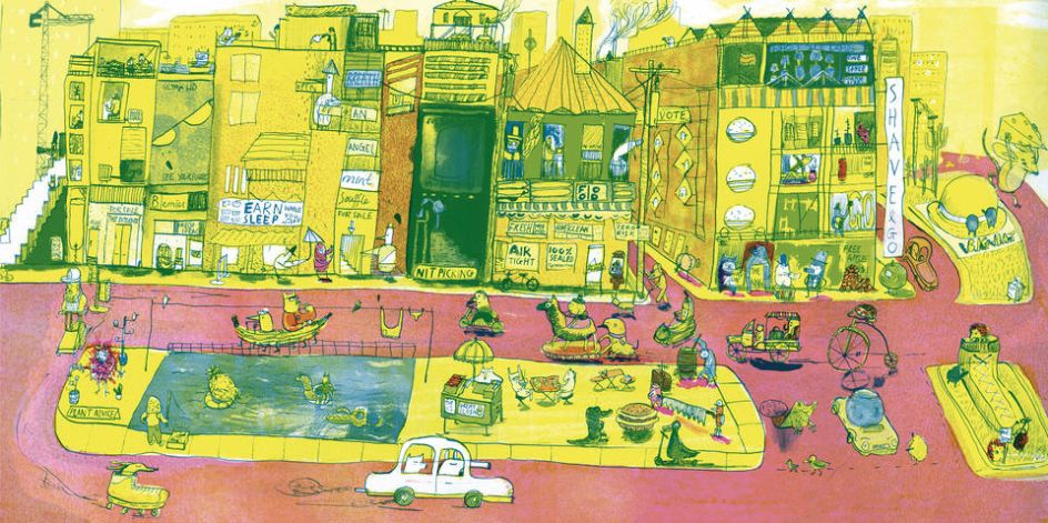 Student Illustrator of the Year 2018, Joseph Namara Hollis, The Big City, Anglia Ruskin University