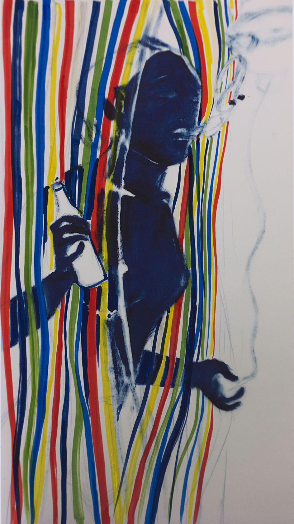 Lisa Brice (b.1968) Untitled 2018 Ink on giclée pink on photo paper 412 x 224 mm Courtesy of Lisa Brice © Lisa Brice