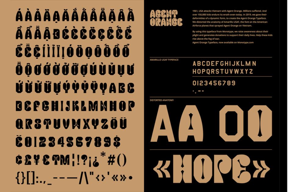 Agent Orange Typeface, Gydient, 2019
