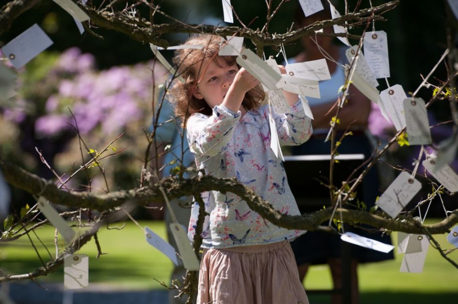 Yoko Ono, Wish Tree for Louisiana (1996/2013), as part of “YOKO ONO: HALF A WIND SHOW – A RETROSPECTIVE”, Louisiana Museum of Modern Art, Humlebaek, Denmark, 2013. Photo by Bjarke Orsted. Courtesy of Yoko Ono